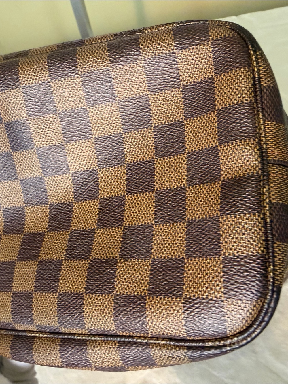 Louis Vuitton Damier Ebene Neverfull MM Tote with Red Interior - Picture 15 of 16